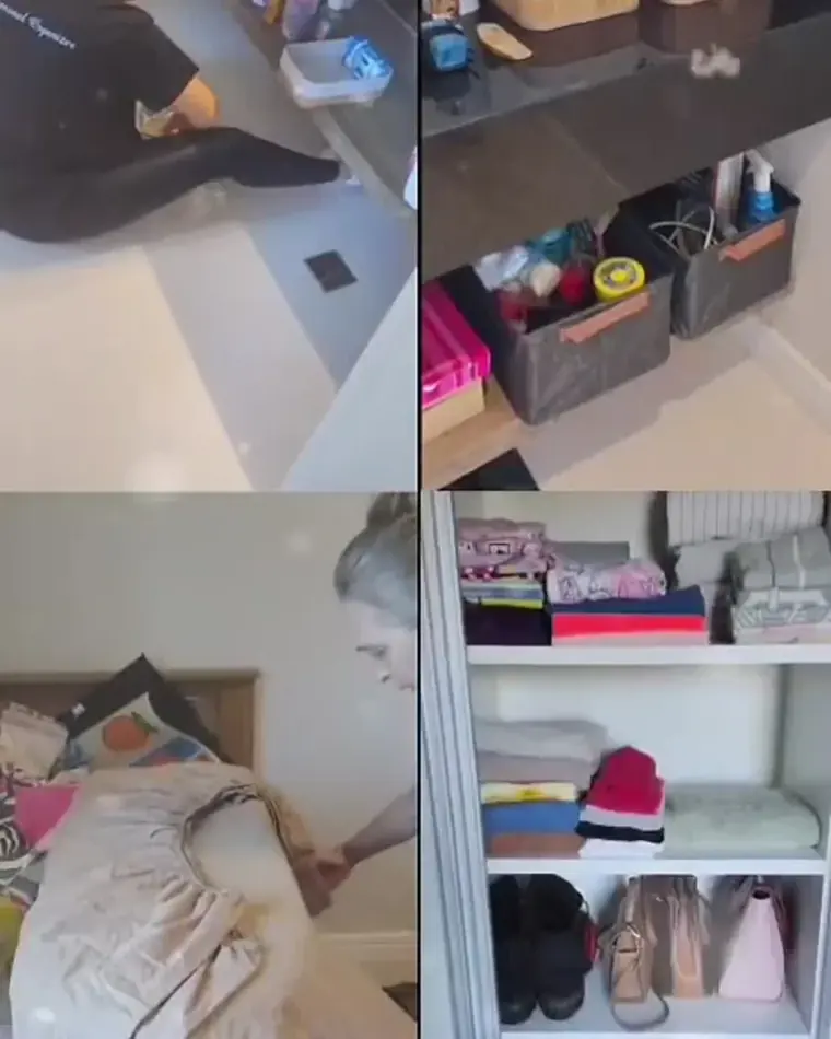 Ambiente antes da organização, com objetos espalhados